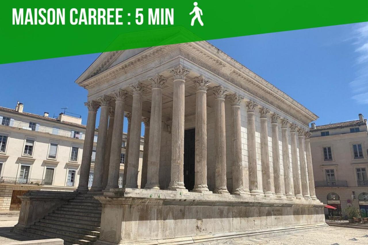 La Balade Nimoise Center Car Park Ac Apartment Nimes Exterior photo