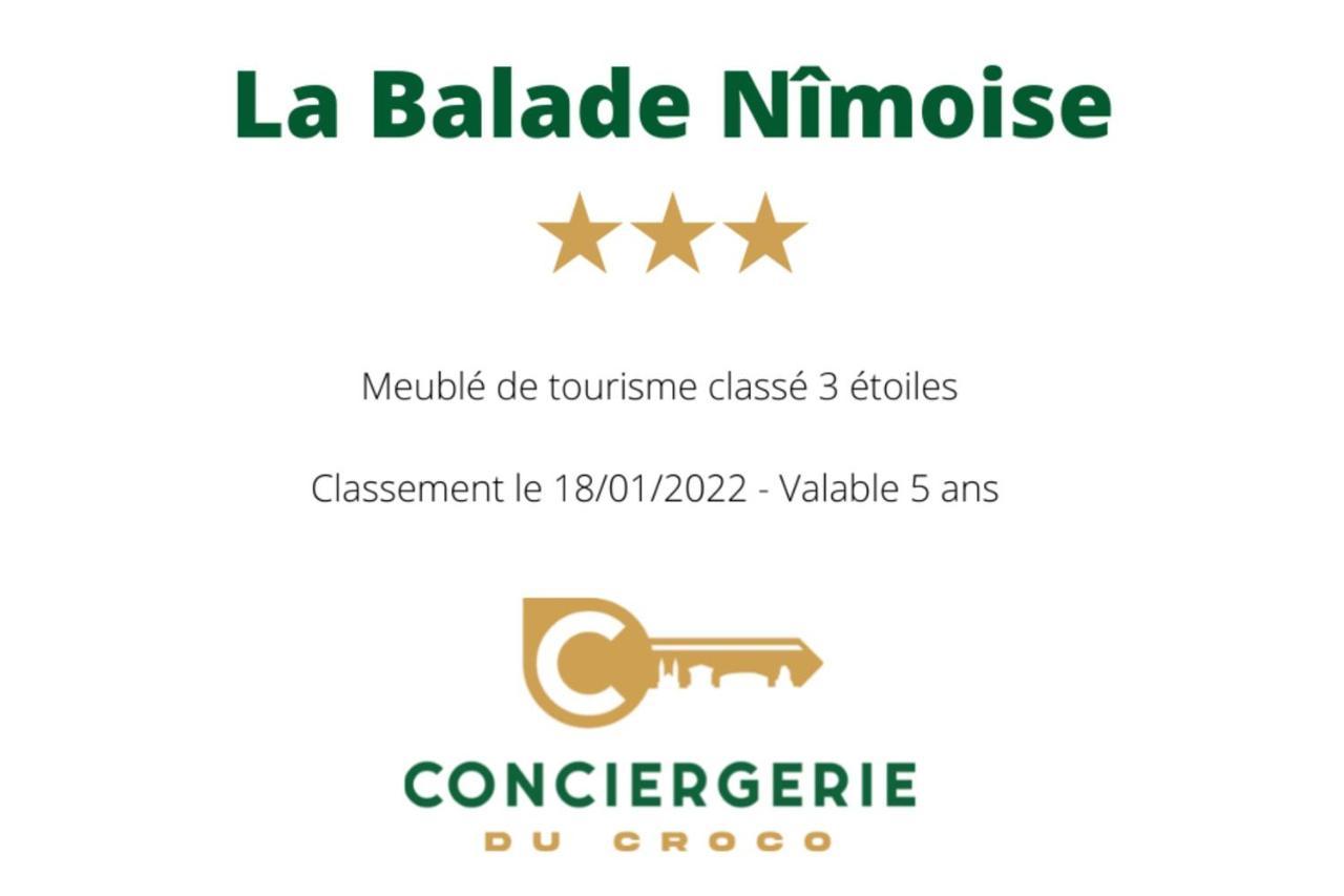 La Balade Nimoise Center Car Park Ac Apartment Nimes Exterior photo
